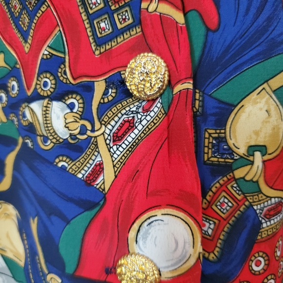 12 L Vintage Button Down Red Vest - Picture 5 of 9